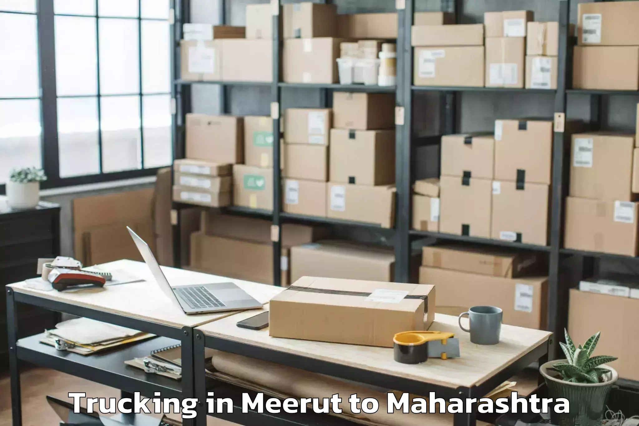 Trusted Meerut to Washi Trucking